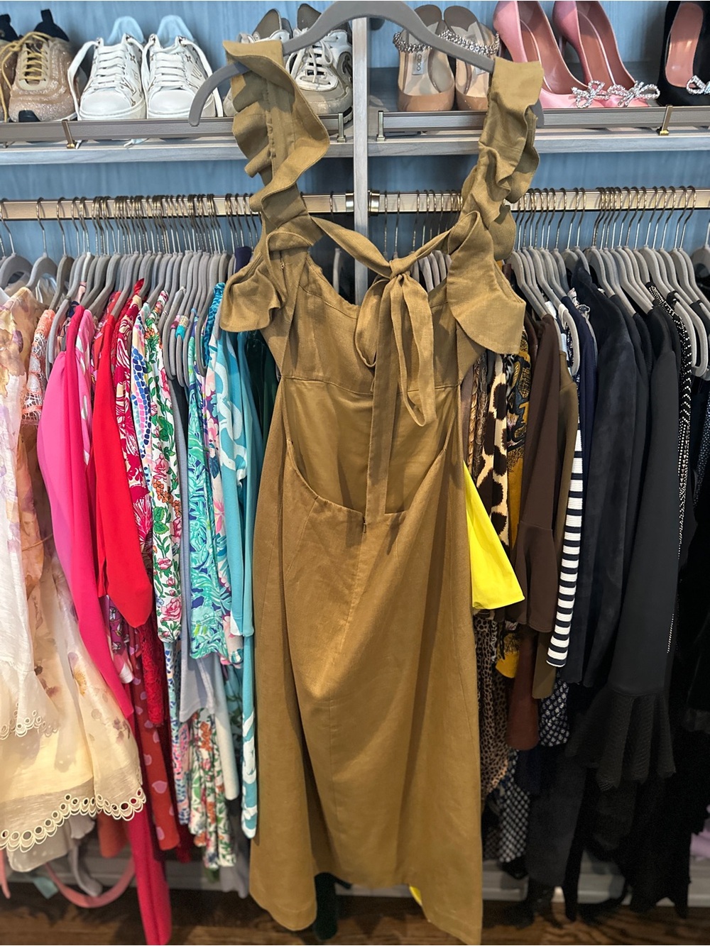 Zimmermann Ruffle-Shoulder Maxi Dress - Picture 3 of 3